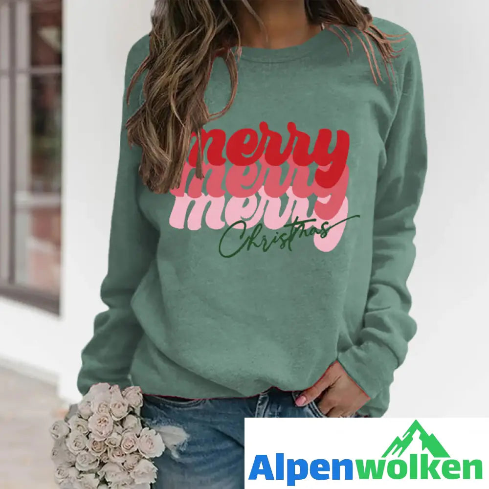 Alpenwolken - Sweatshirt mit Buchstabendruck