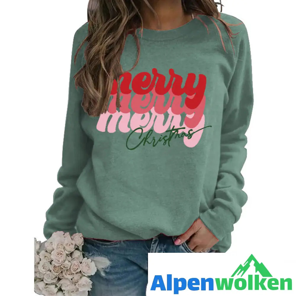 Alpenwolken - Sweatshirt mit Buchstabendruck