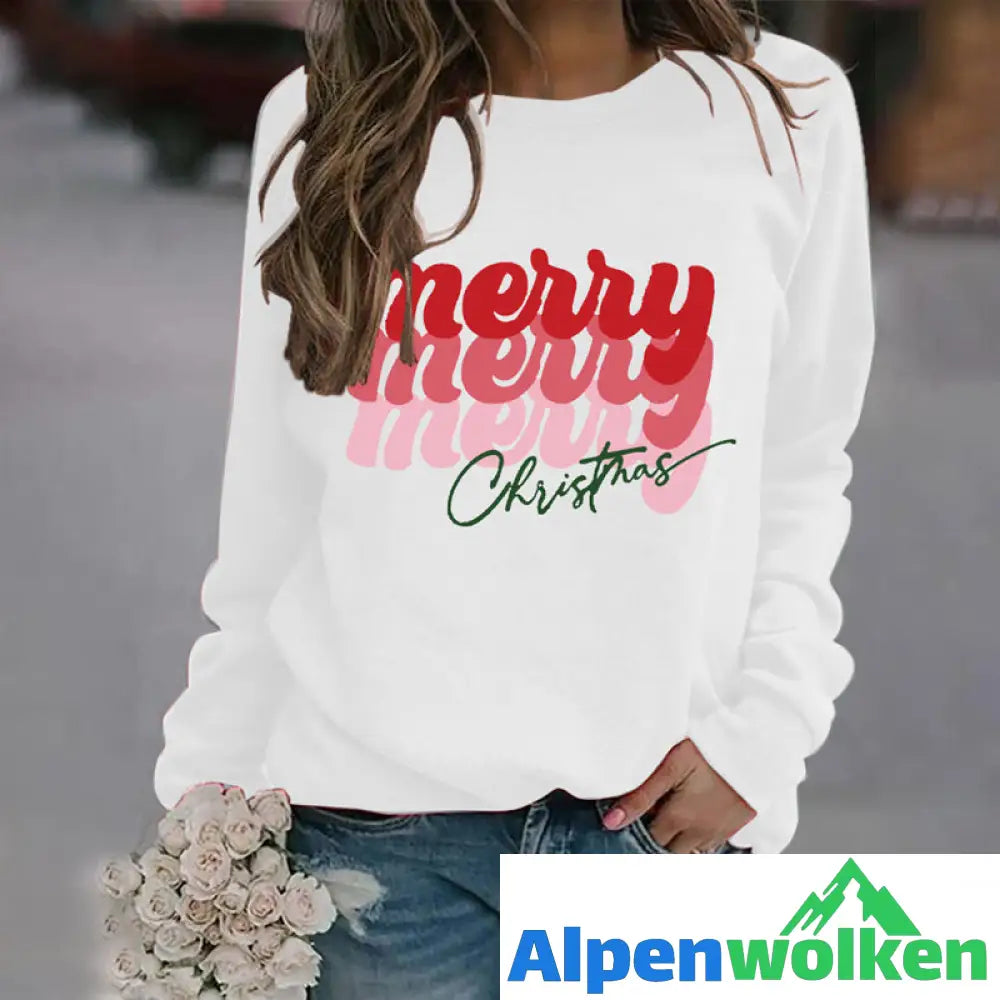 Alpenwolken - Sweatshirt mit Buchstabendruck