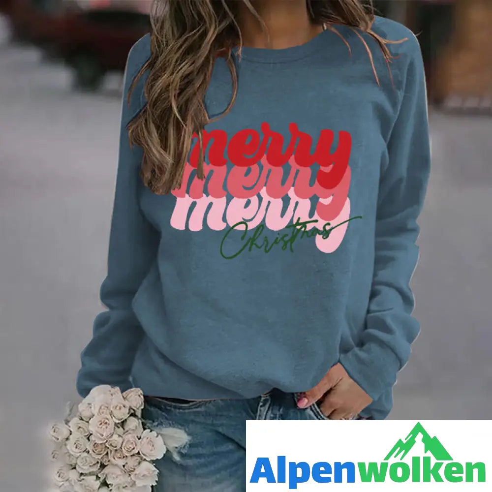 Alpenwolken - Sweatshirt mit Buchstabendruck