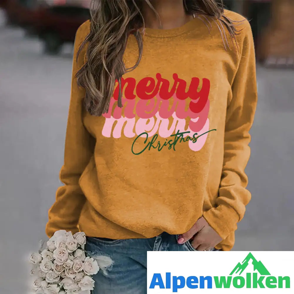 Alpenwolken - Sweatshirt mit Buchstabendruck