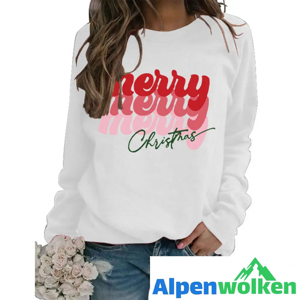 Alpenwolken - Sweatshirt mit Buchstabendruck