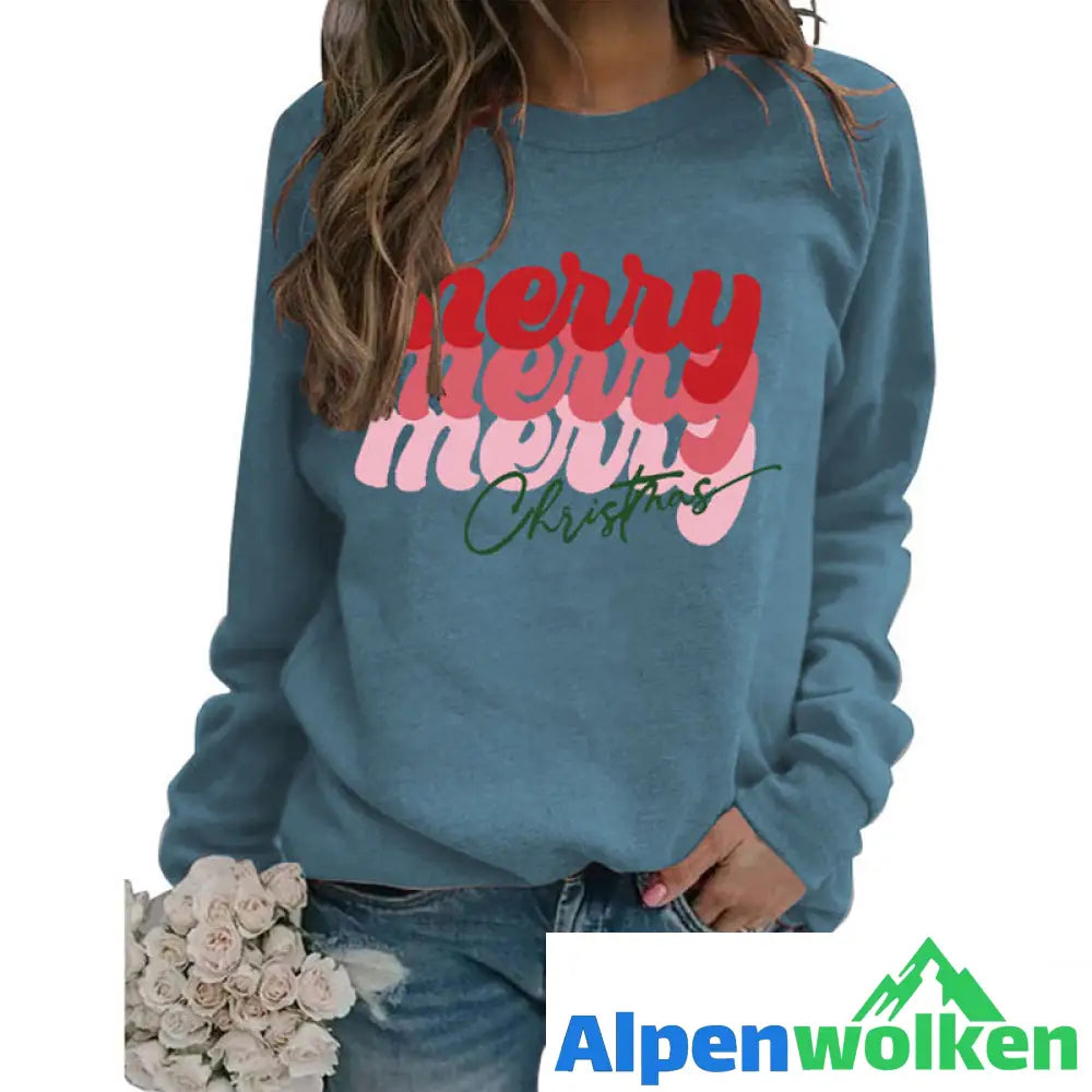 Alpenwolken - Sweatshirt mit Buchstabendruck