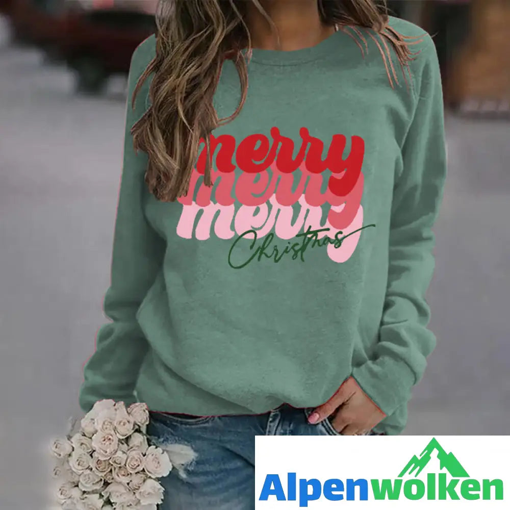 Alpenwolken - Sweatshirt mit Buchstabendruck