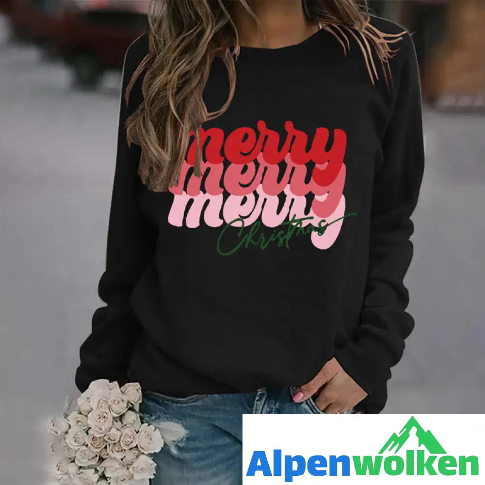 Alpenwolken - Sweatshirt mit Buchstabendruck