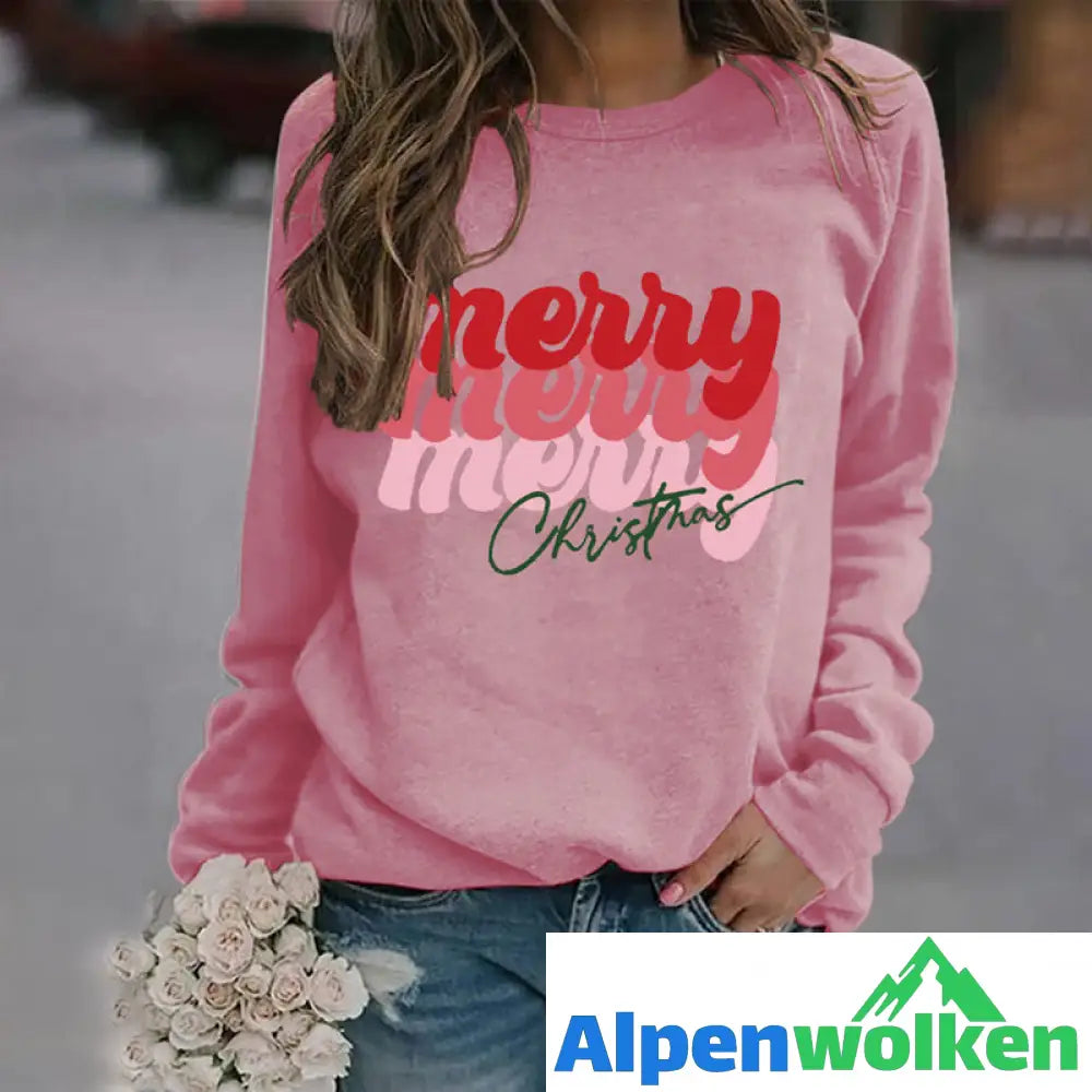 Alpenwolken - Sweatshirt mit Buchstabendruck