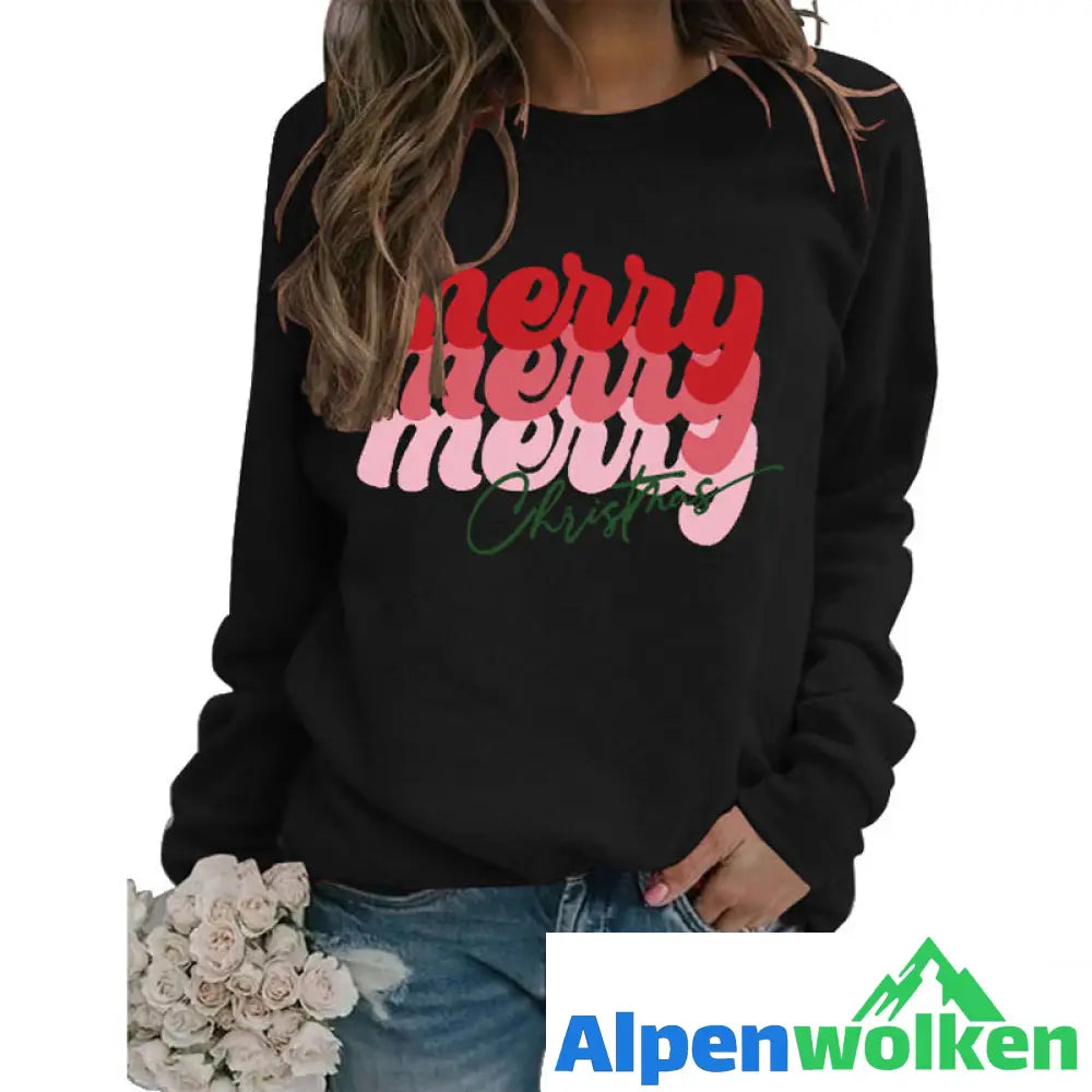 Alpenwolken - Sweatshirt mit Buchstabendruck