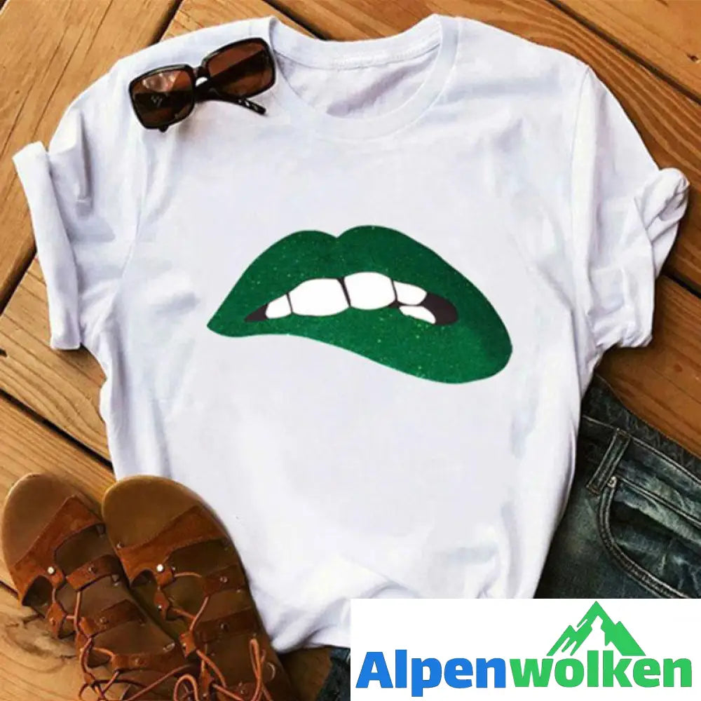 Alpenwolken - T-Shirt für Männer und Frauen mit Lippendruck