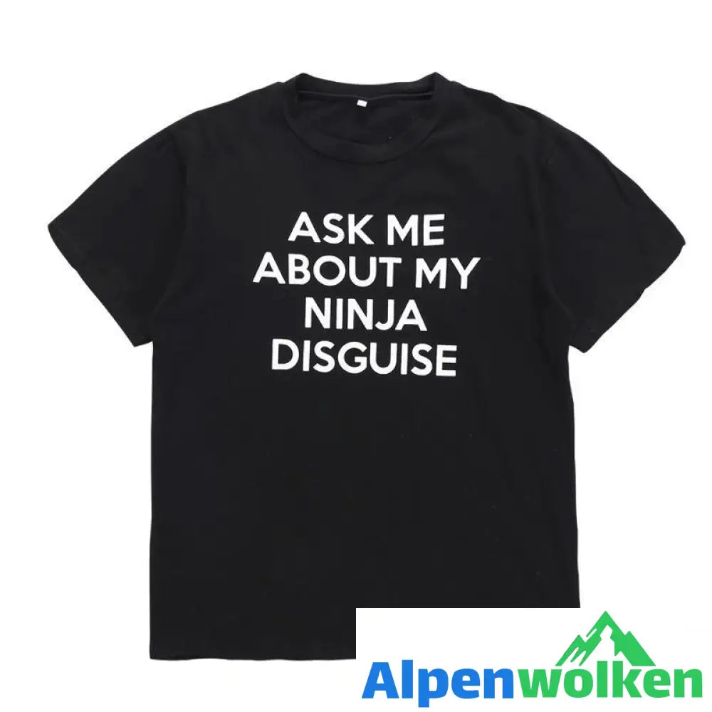 Alpenwolken - T-Shirt mit Ninja-Verkleidung