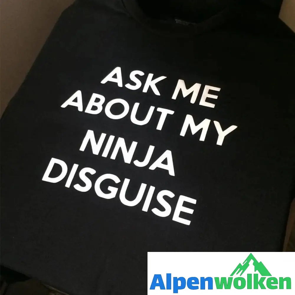 Alpenwolken - T-Shirt mit Ninja-Verkleidung