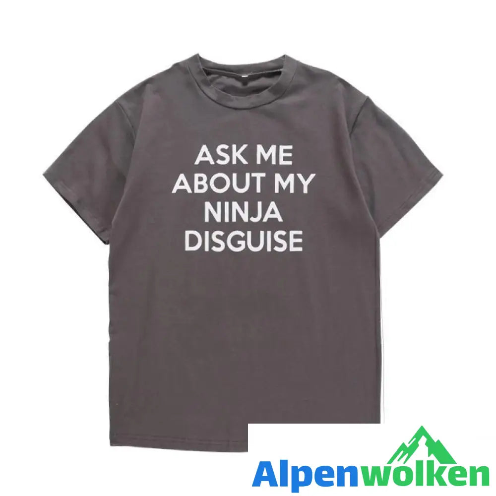 Alpenwolken - T-Shirt mit Ninja-Verkleidung