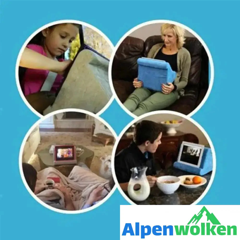 Alpenwolken - Tablet-Stand-Kissen