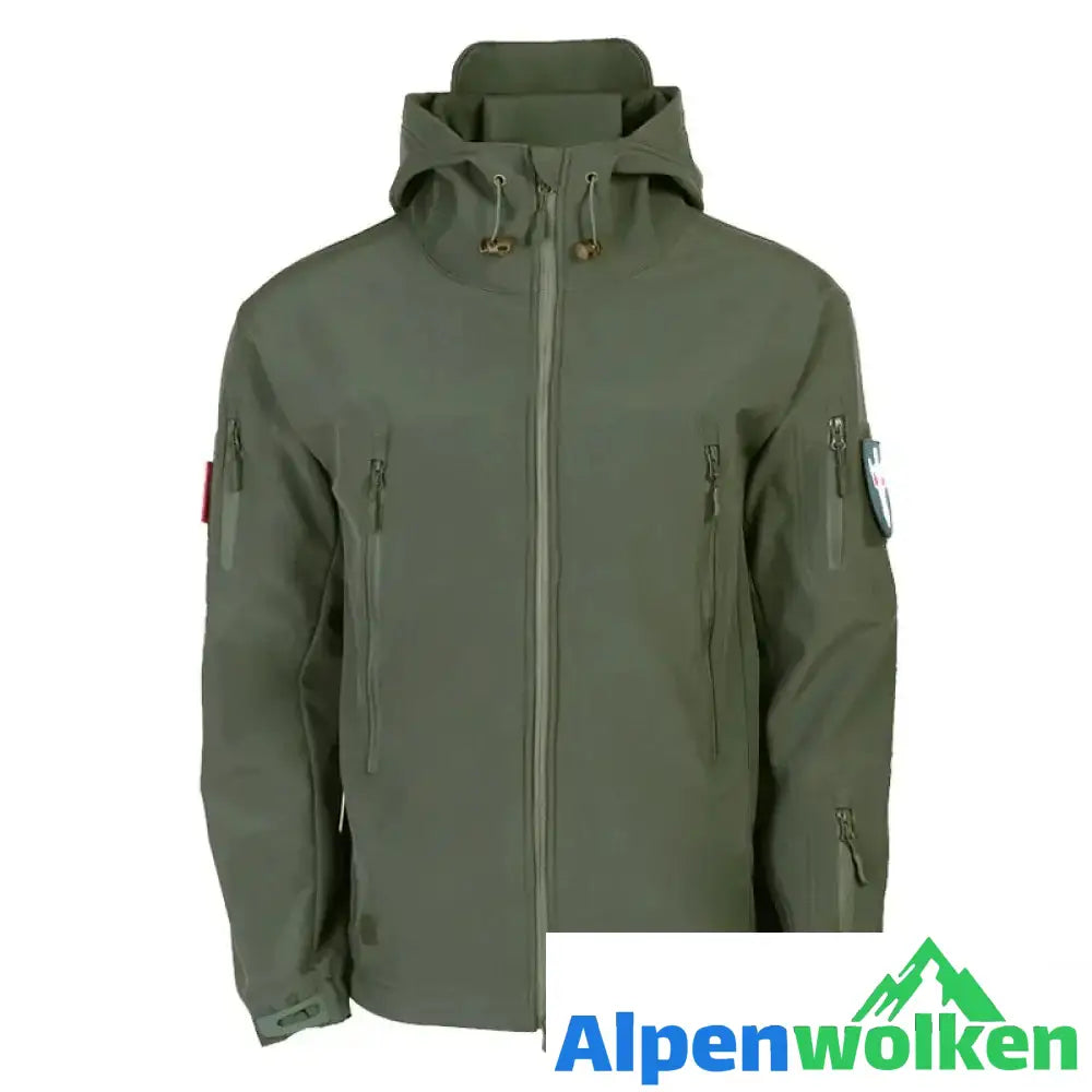 Alpenwolken - Taktische Outdoor-Jacke grün