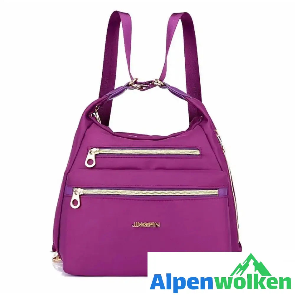 Alpenwolken - Tasche mit doppelten Reißverschlüsse, Rucksack, Handtasche und Umhängetasche