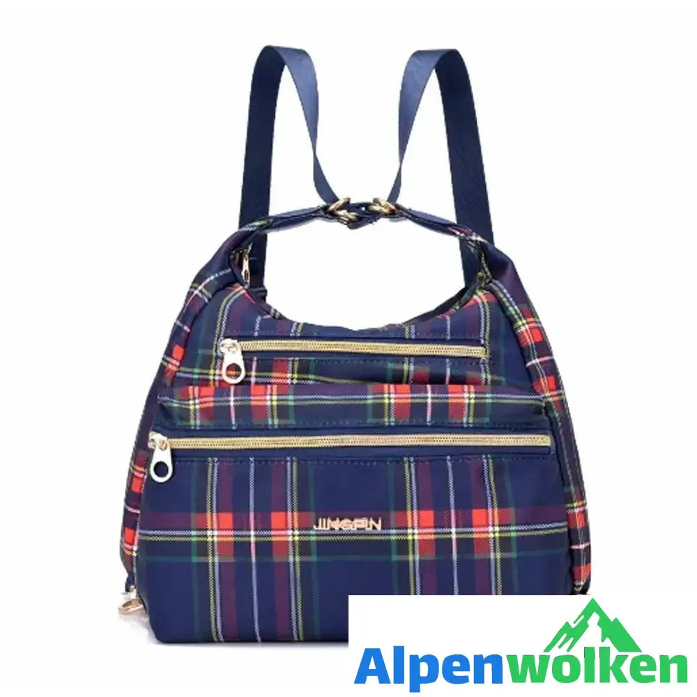 Alpenwolken - Tasche mit doppelten Reißverschlüsse, Rucksack, Handtasche und Umhängetasche