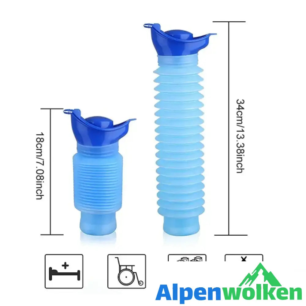 Alpenwolken - Taschen Klappflasche - Ihr Urinal im Auto