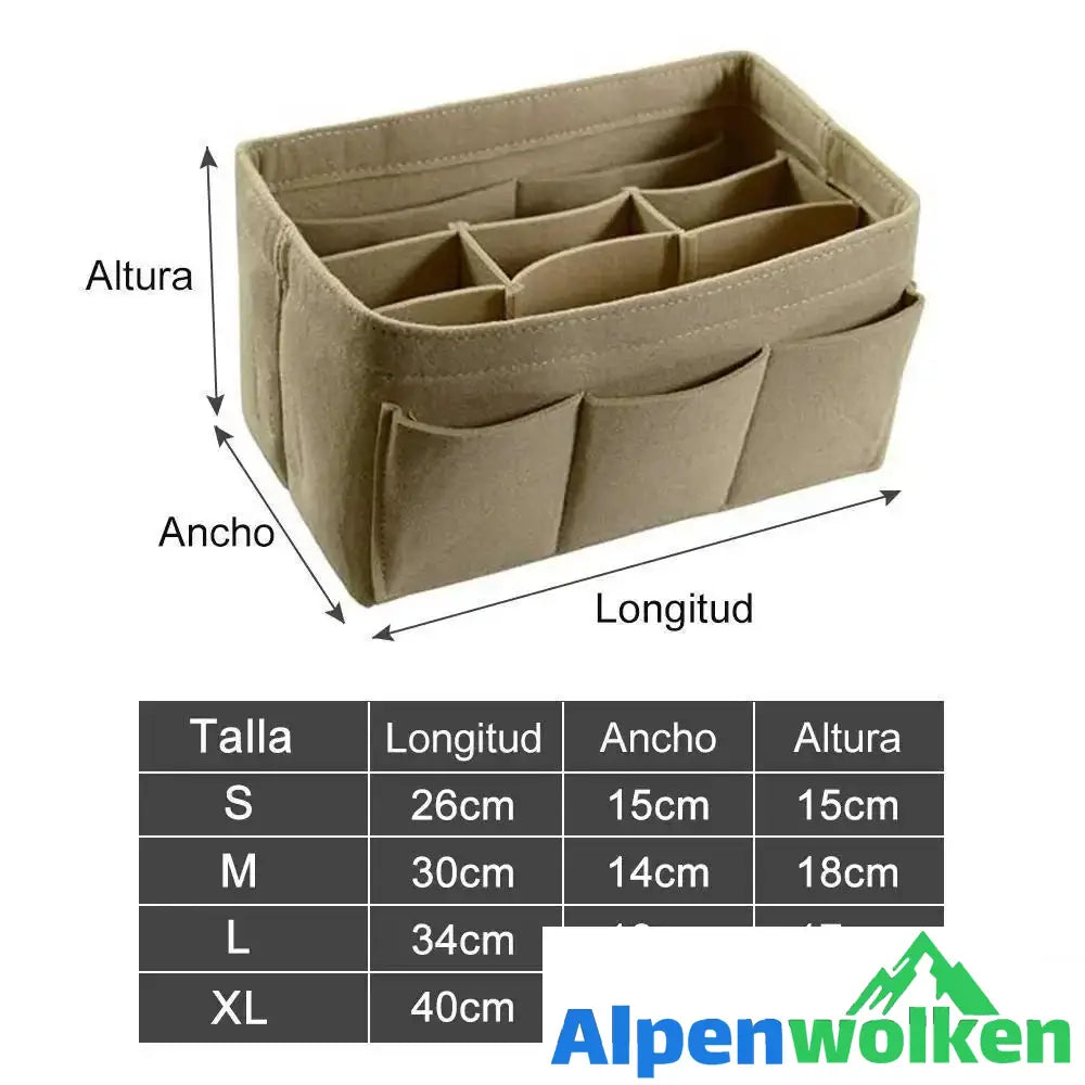 Alpenwolken - Taschen-Organisator KHAKI