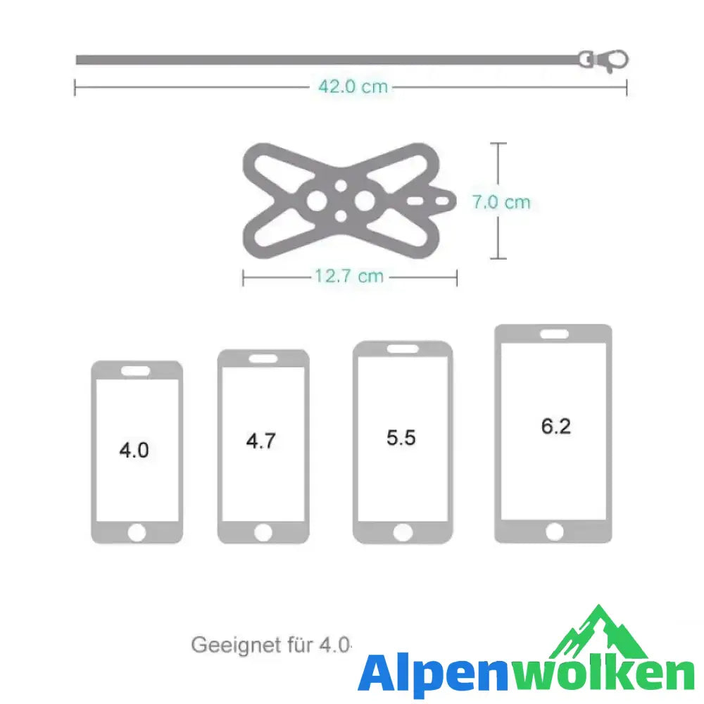 Alpenwolken - Telefon Sicherheit Tragegurt