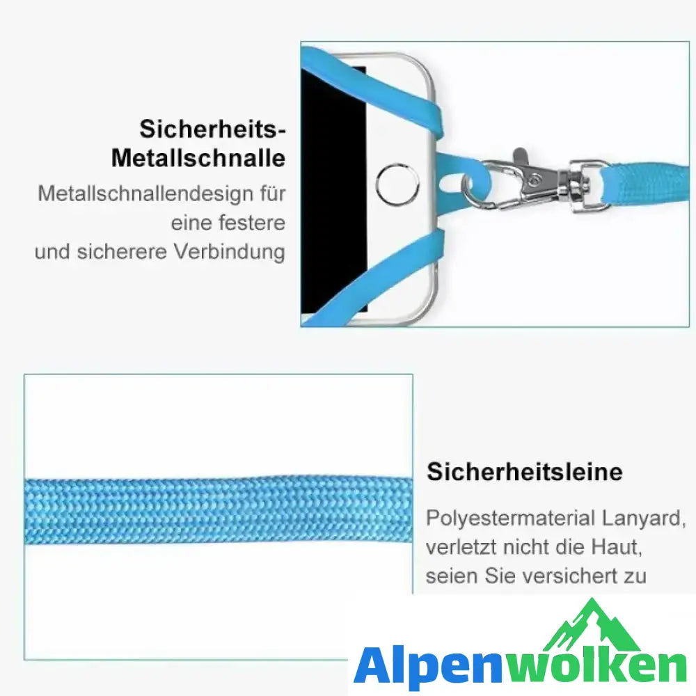 Alpenwolken - Telefon Sicherheit Tragegurt