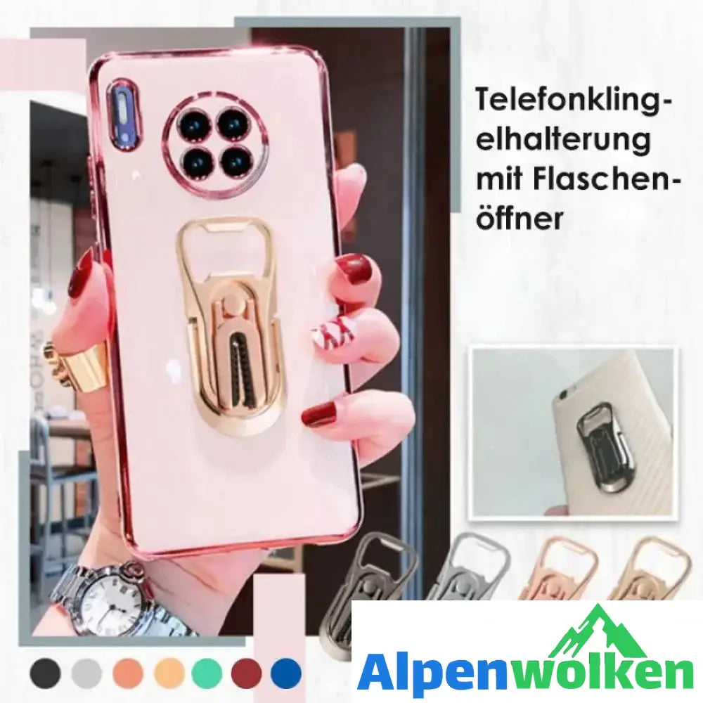 Alpenwolken - Telefonklingelhalterung mit Flaschenöffner