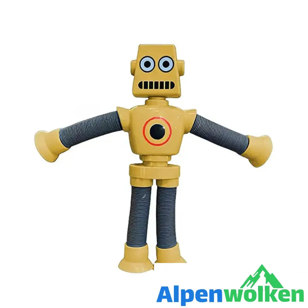 Alpenwolken - Teleskop-Saugnapf-Roboterspielzeug Gelb