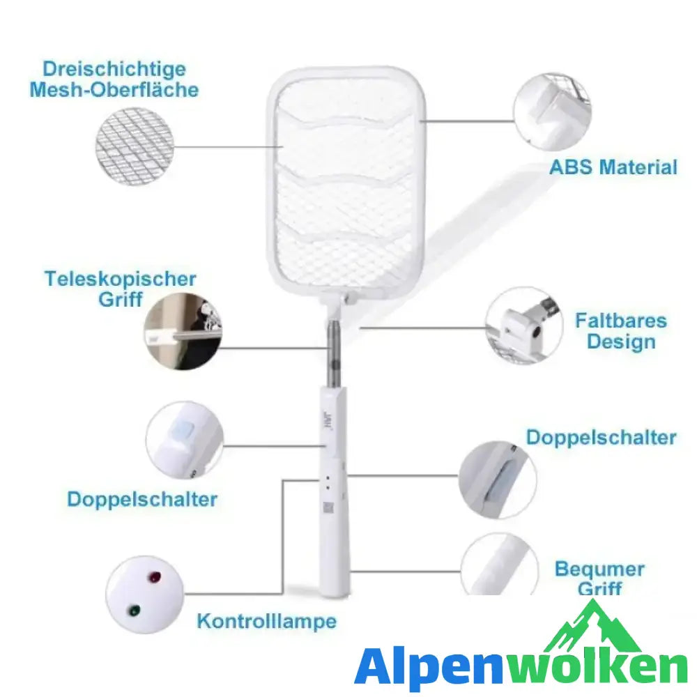 Alpenwolken - Teleskopische elektrische Mückenklatsche