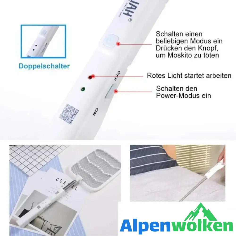 Alpenwolken - Teleskopische elektrische Mückenklatsche