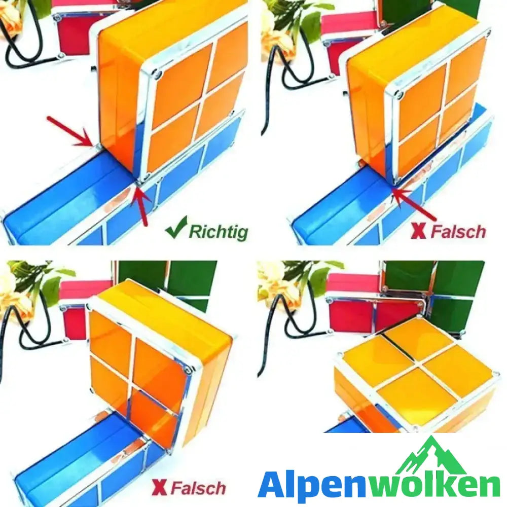 Alpenwolken - Tetris Stapelbares LED Nachtlicht