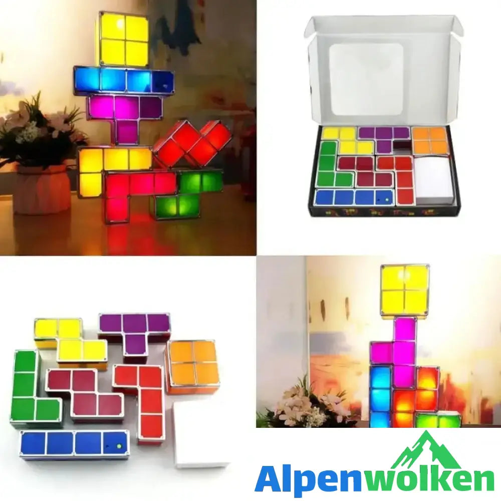 Alpenwolken - Tetris Stapelbares LED Nachtlicht