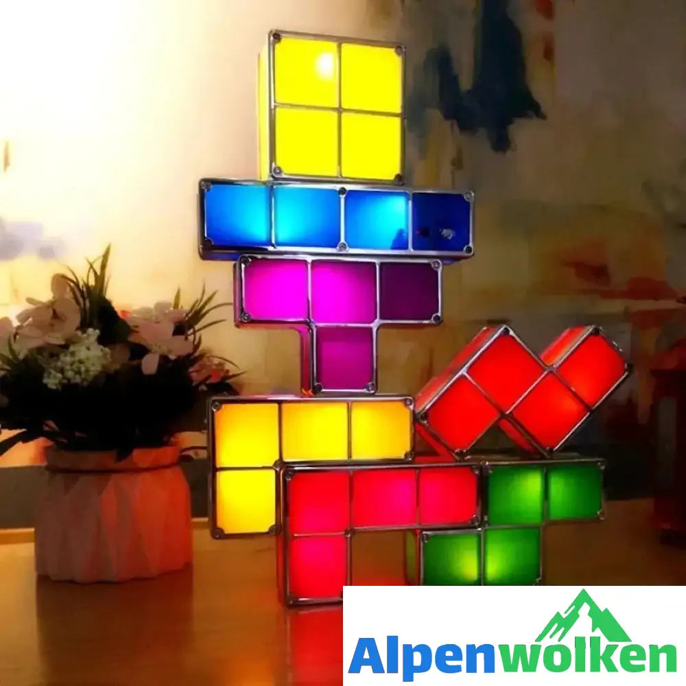 Alpenwolken - Tetris Stapelbares LED Nachtlicht