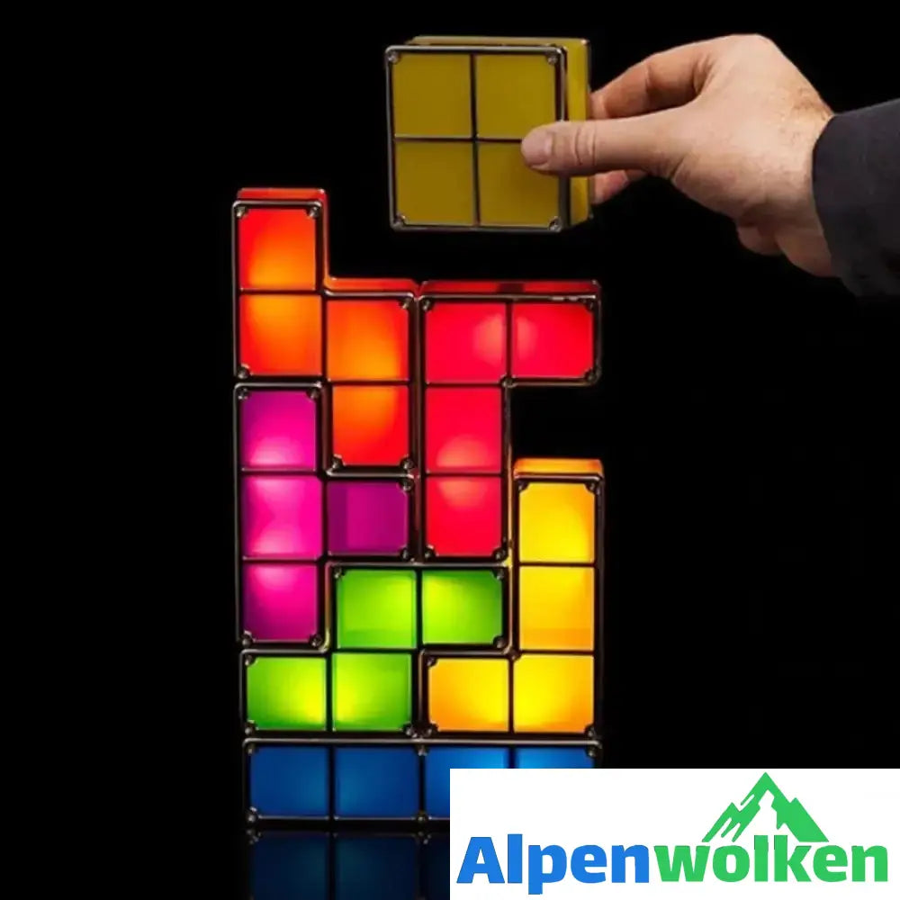 Alpenwolken - Tetris Stapelbares LED Nachtlicht