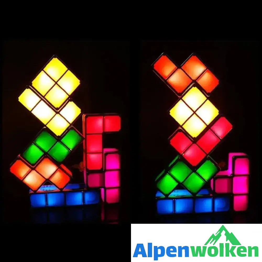 Alpenwolken - Tetris Stapelbares LED Nachtlicht