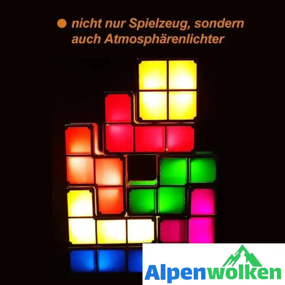 Alpenwolken - Tetris Stapelbares LED Nachtlicht