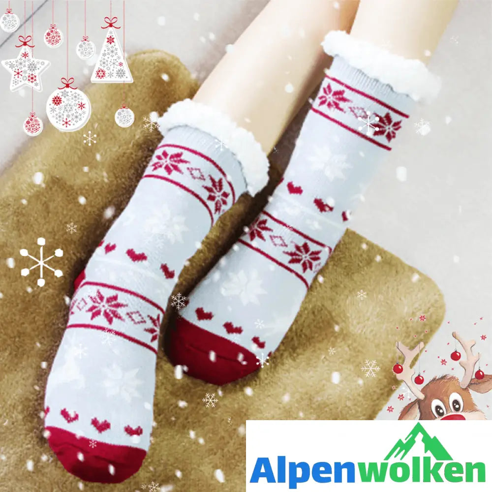 Alpenwolken - Thermo Fleece Super Weiche Slipper Socken