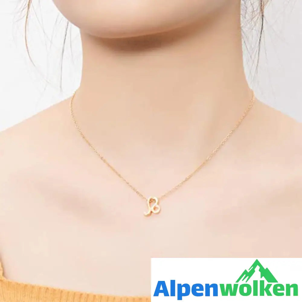 Alpenwolken - Tierkreis Silber und Gold Halskette