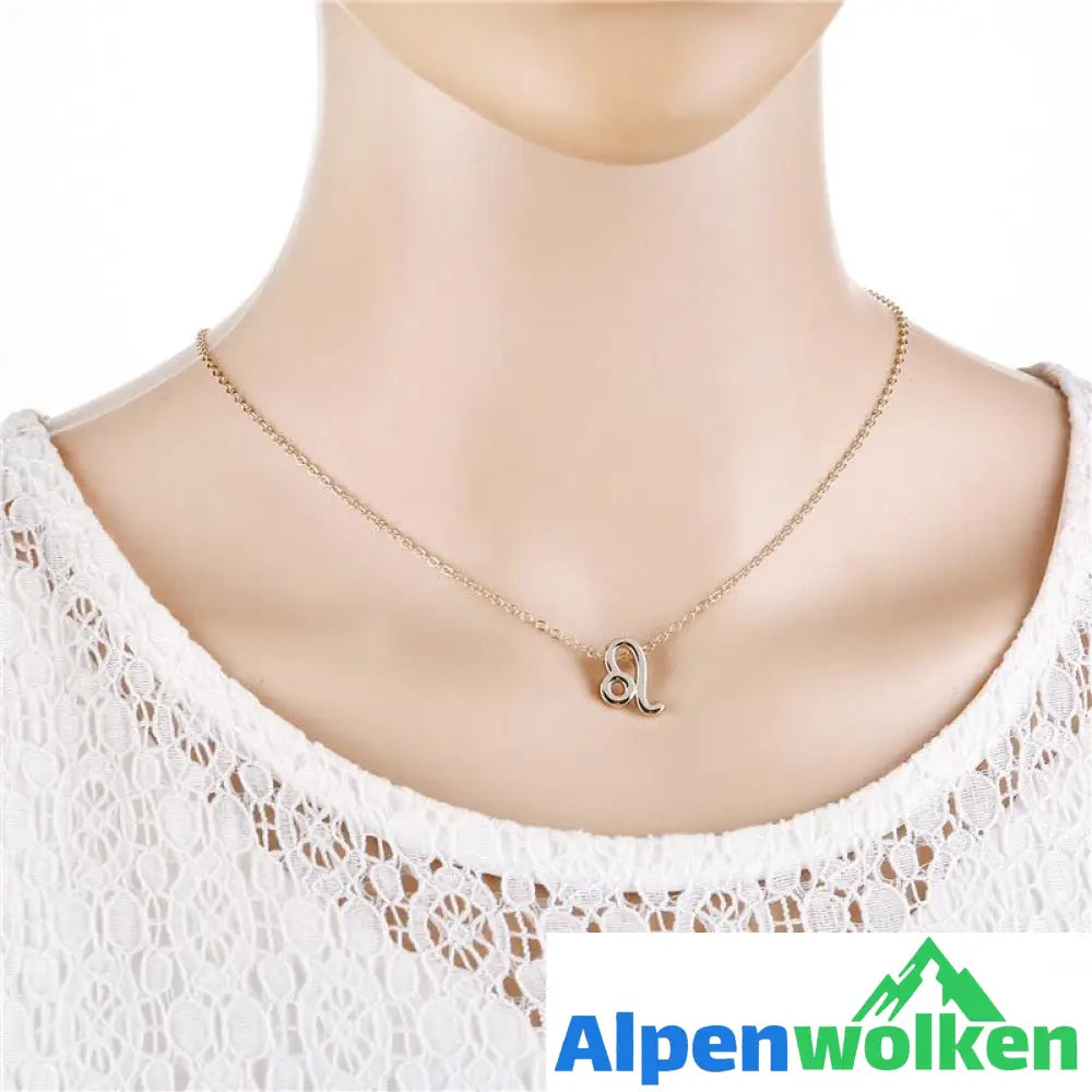 Alpenwolken - Tierkreis Silber und Gold Halskette