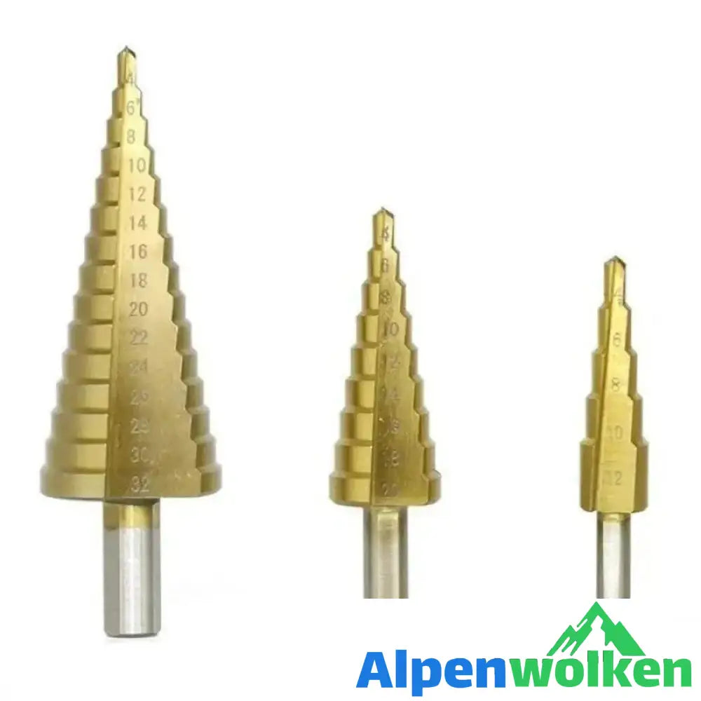 Alpenwolken - Titanium Schrittbohrer (3 Stücke)