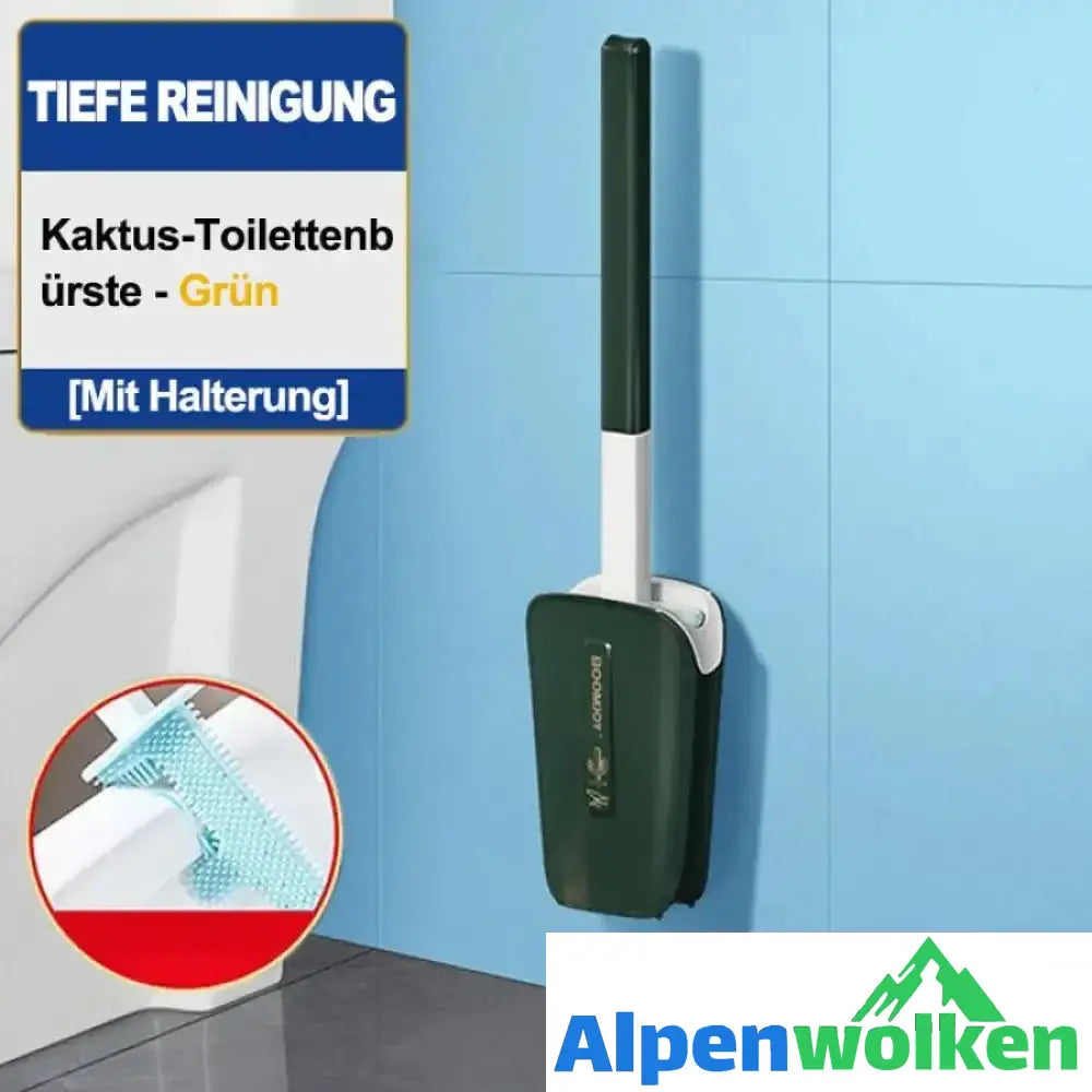 Alpenwolken - Toilettenbürste in Kaktusform Grün