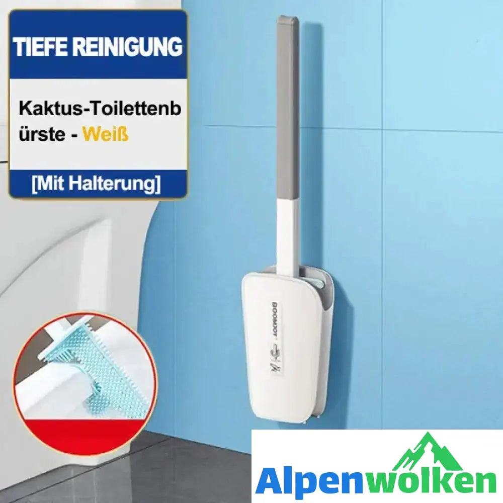 Alpenwolken - Toilettenbürste in Kaktusform Weiß