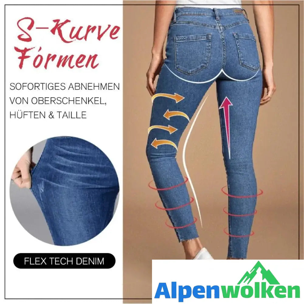 Alpenwolken - Toning Jeans-Leggings in Übergröße