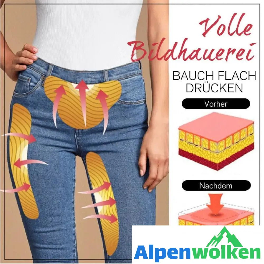 Alpenwolken - Toning Jeans-Leggings in Übergröße