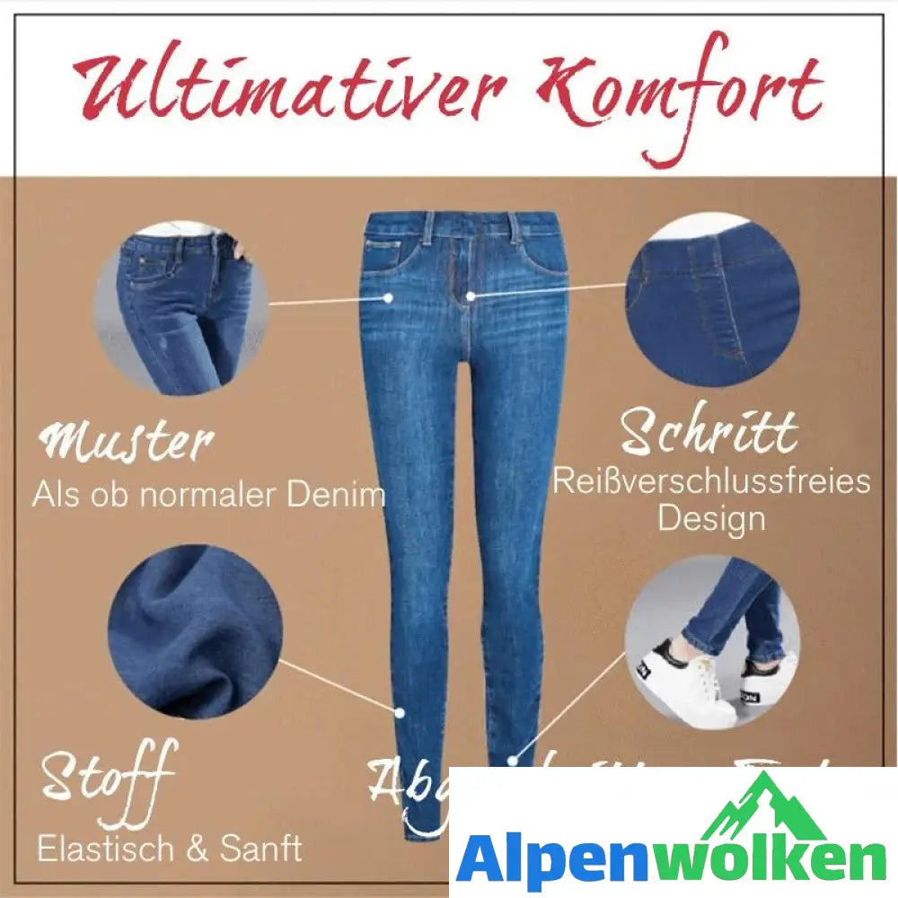 Alpenwolken - Toning Jeans-Leggings in Übergröße