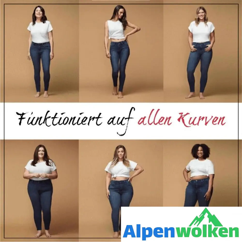 Alpenwolken - Toning Jeans-Leggings in Übergröße