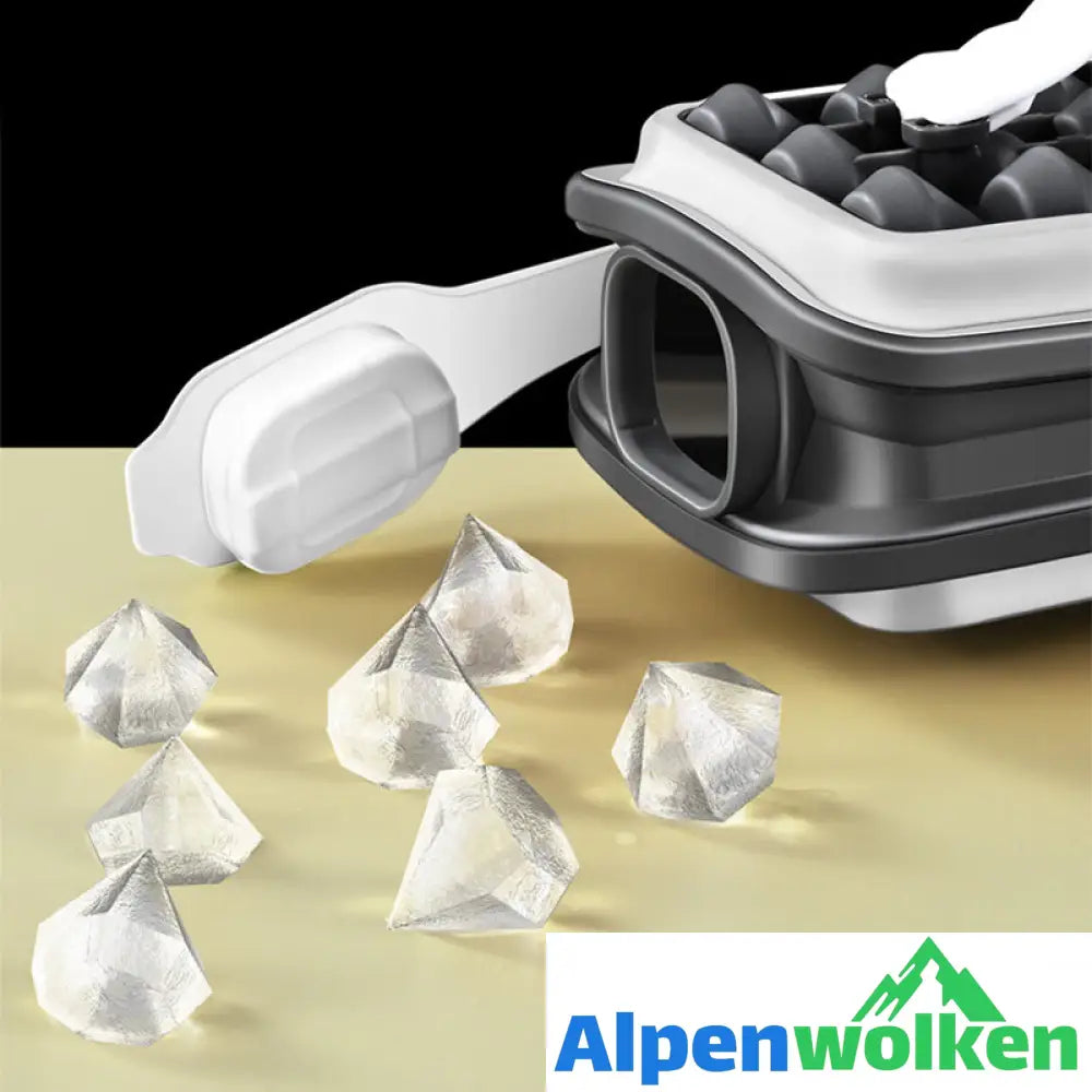 Alpenwolken - Tragbare Diamant Eiswürfelform