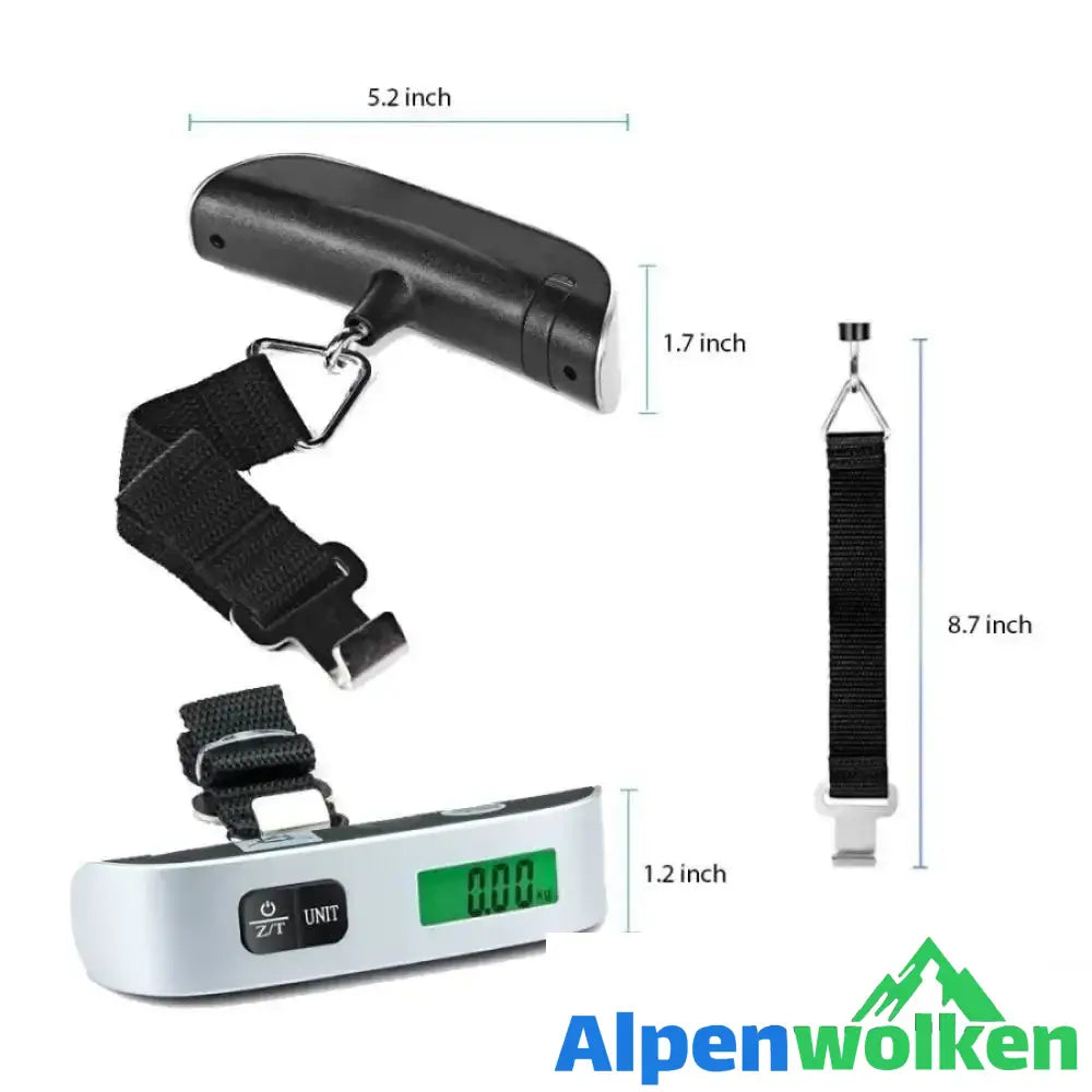 Alpenwolken - Tragbare Digitalwaage mit Batterie