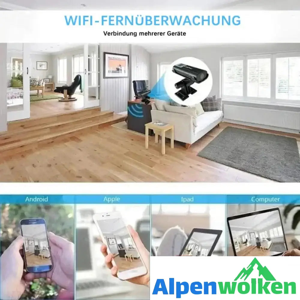 Alpenwolken - Tragbare Drahtlose WIFI Kamera