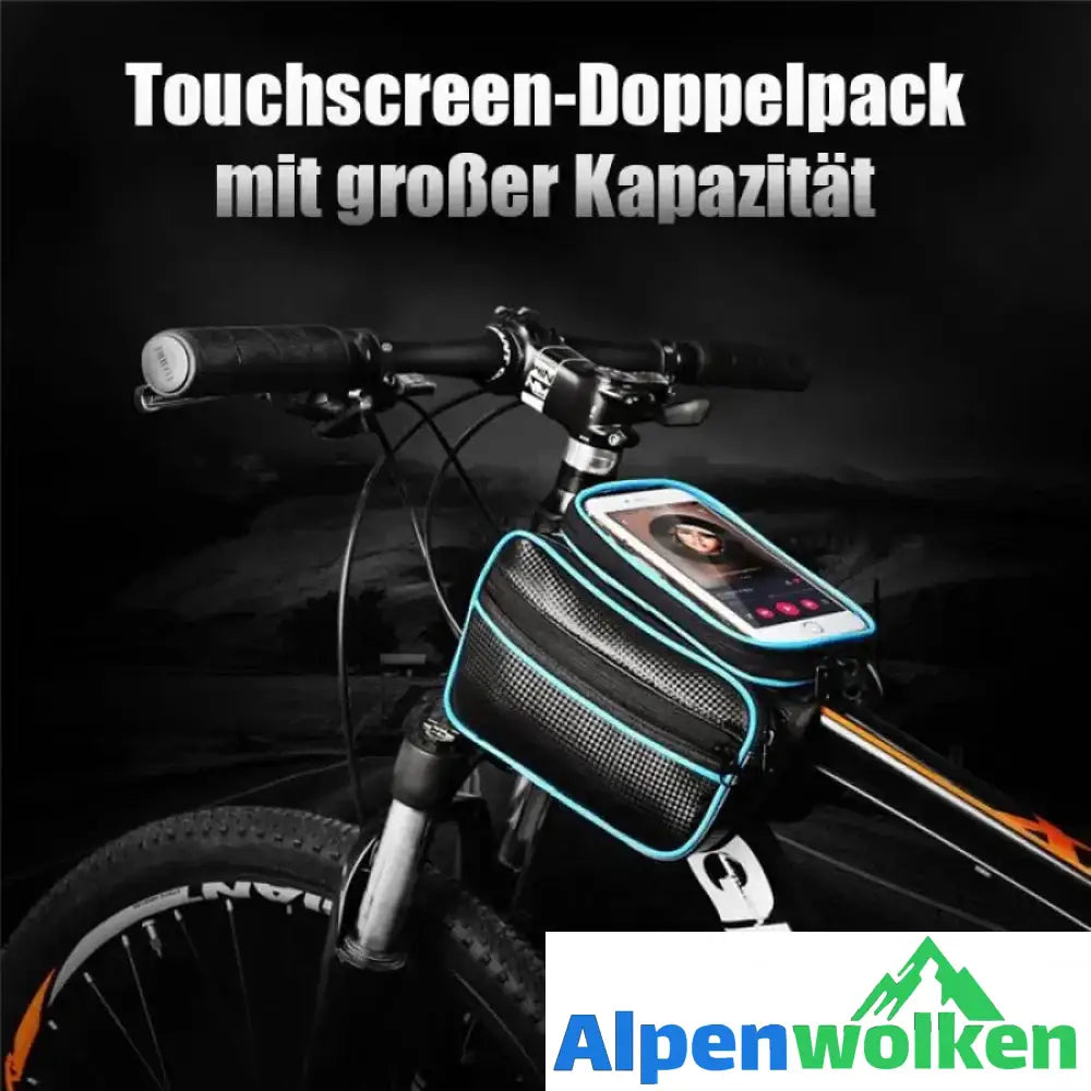 Alpenwolken - Tragbare Fahrrad-Handytasche