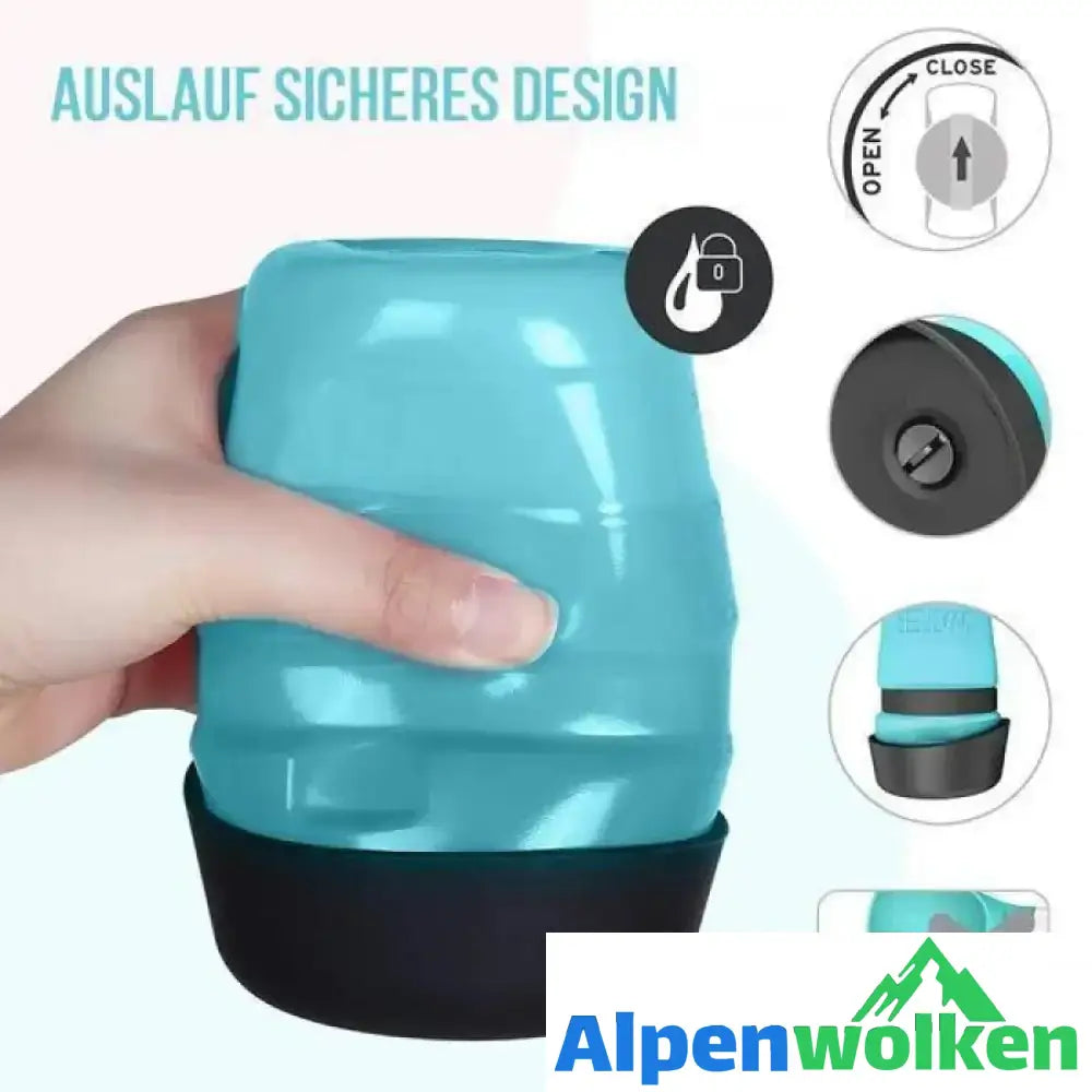 Alpenwolken - Tragbare Hunde Wasserflasche, 2019 Neues Design - BPA Frei