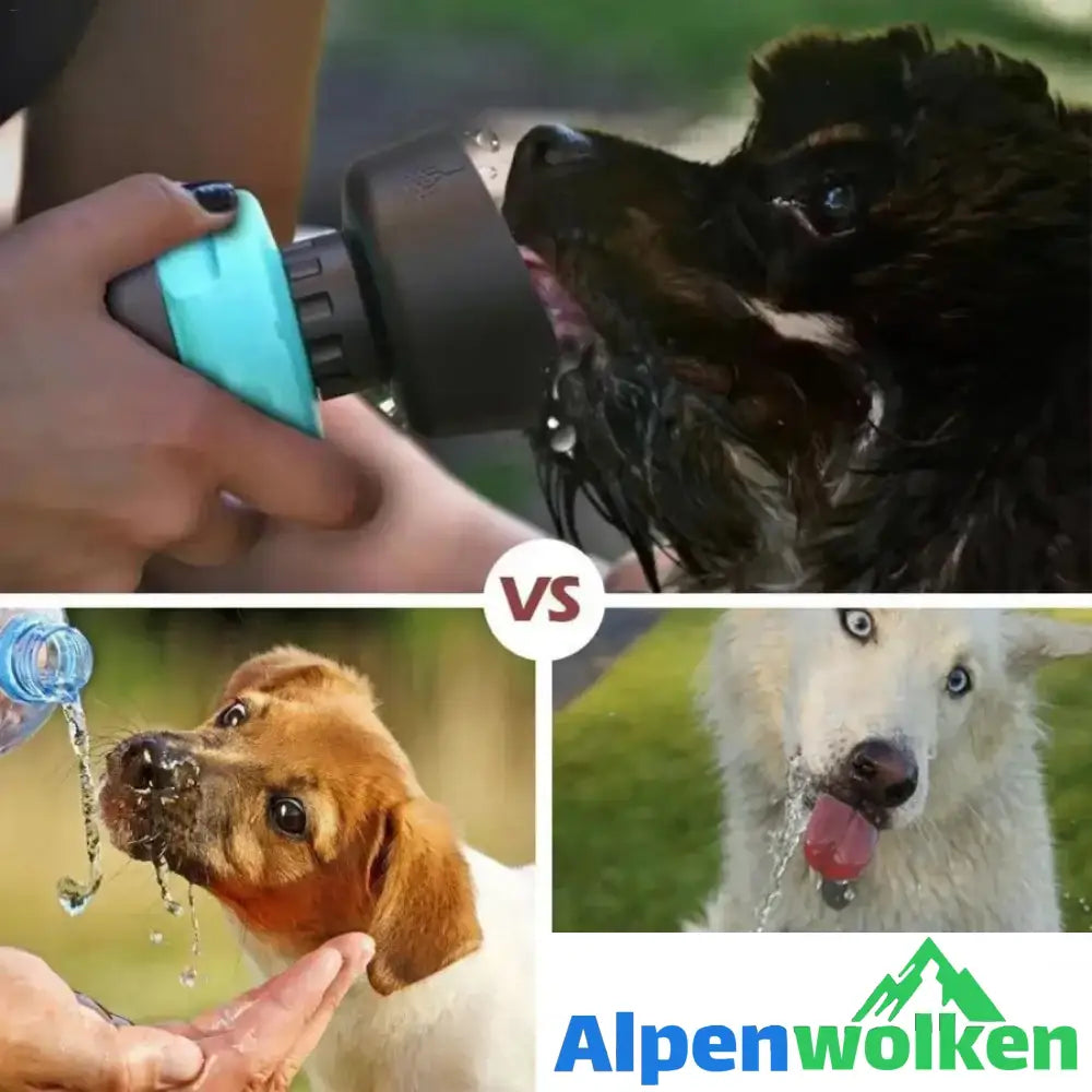 Alpenwolken - Tragbare Hunde Wasserflasche, 2019 Neues Design - BPA Frei