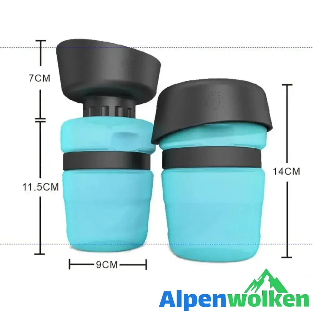 Alpenwolken - Tragbare Hunde Wasserflasche, 2019 Neues Design - BPA Frei